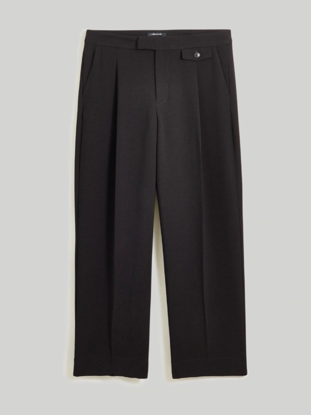 Madewell The Rosedale Low-Rise Straight Pant in Crepe